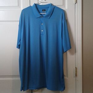 Greg Norman turquoise blue golf polo  Sz XXL  EUC